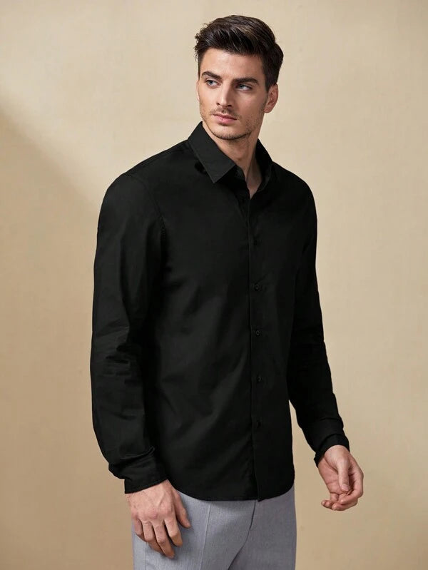 Camisa Social Masculina Sorrento - Tecido Slim em Elastano