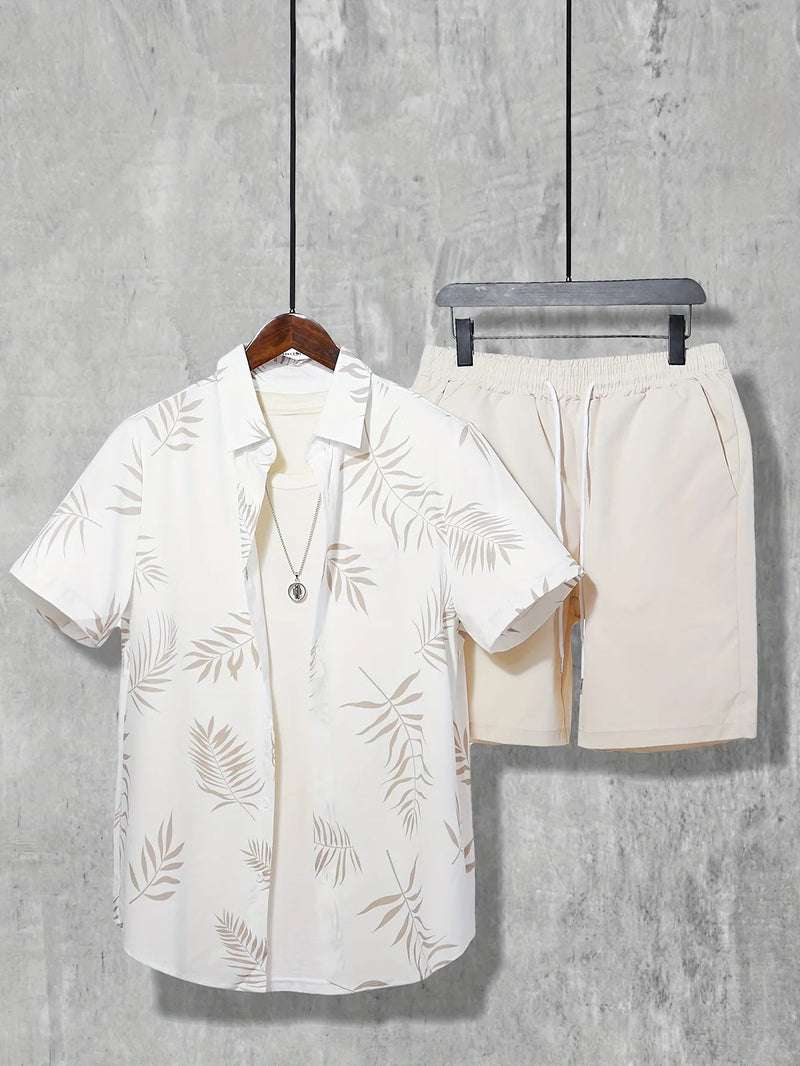 Kit Praia Sunset Bonanza Camisa + Bermuda Masculina