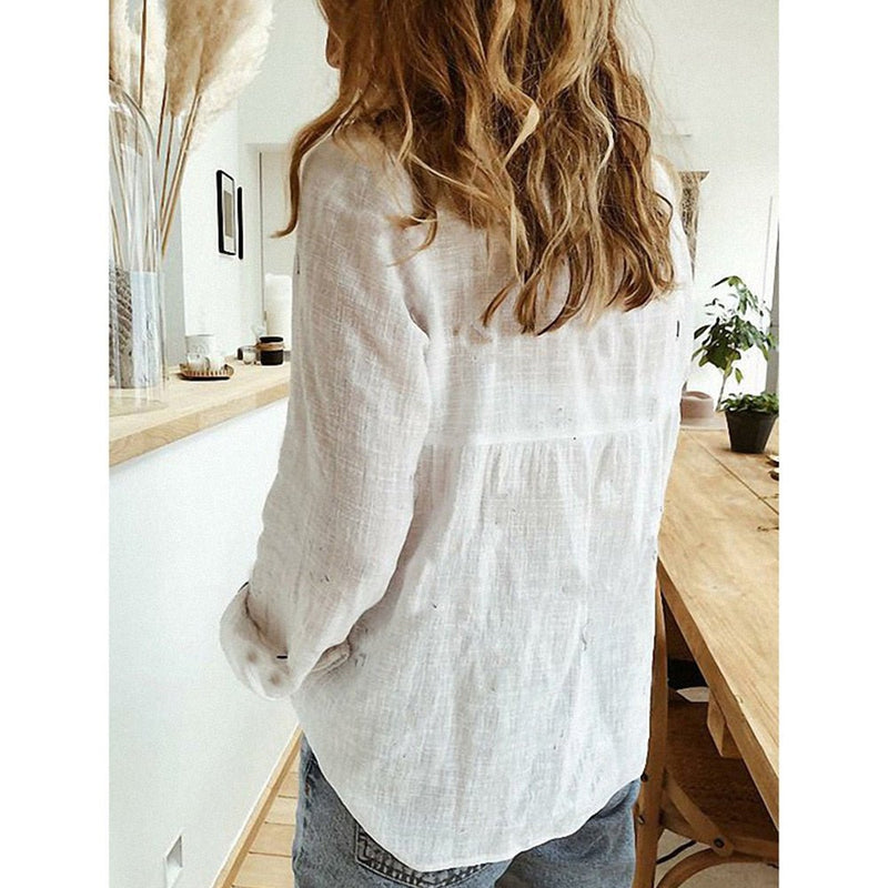 Camisa de Linho Feminina Olivia