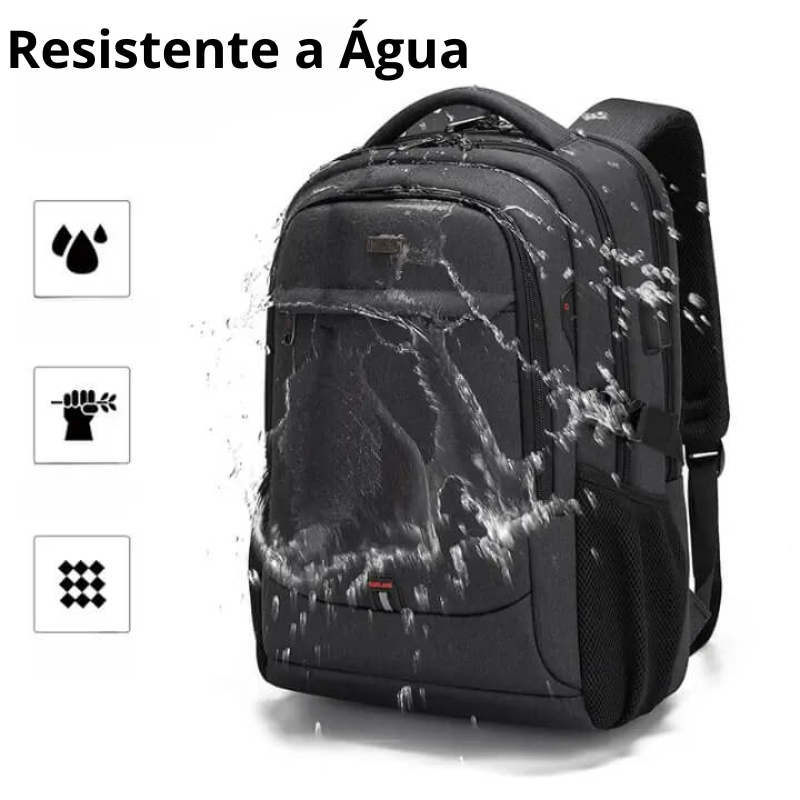 Mochila Executiva Blackstone - Notebook 17'', Impermeável e Porta USB