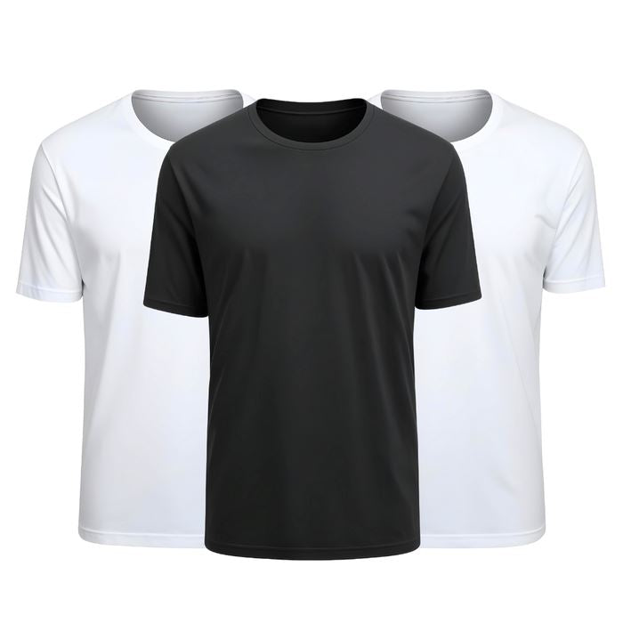 Kit 3 Camisetas Tecnológicas IceFit - Toque Gelado & Anti Odor