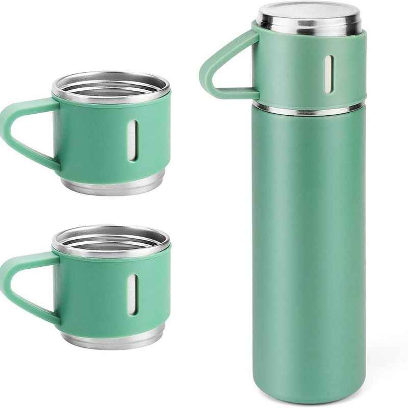 Garrafa Térmica em Inox Glacier Set + 2 Canecas de Brinde