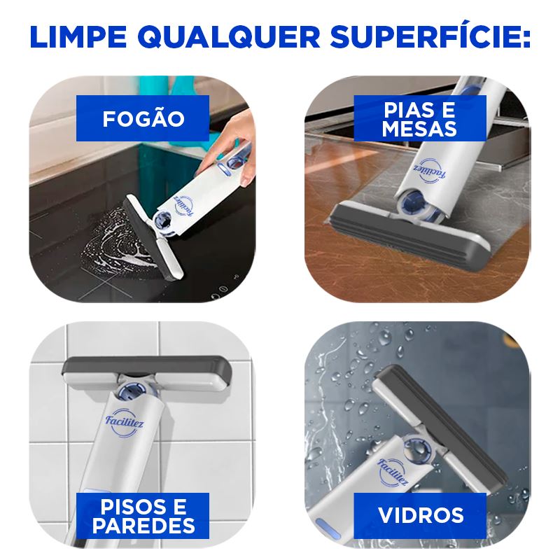 Mini Mop De Limpeza MopFlex + Brinde Exclusivo