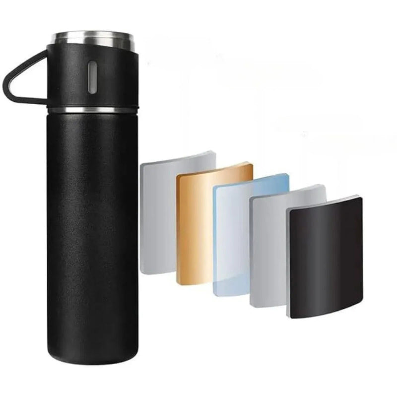 Garrafa Térmica em Inox Glacier Set + 2 Canecas de Brinde