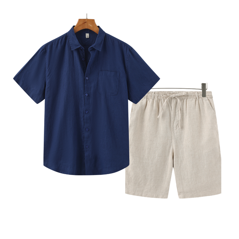 Conjunto de Linho Verazzio | Short e Camisa