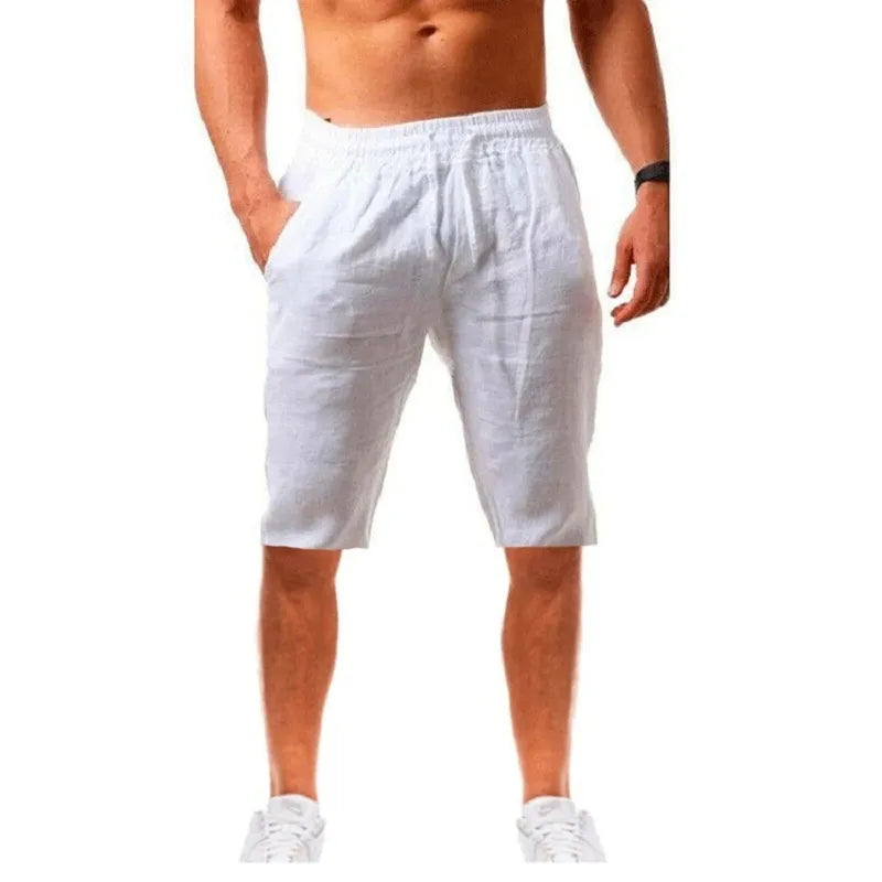 Bermuda Masculina de Linho Elegance