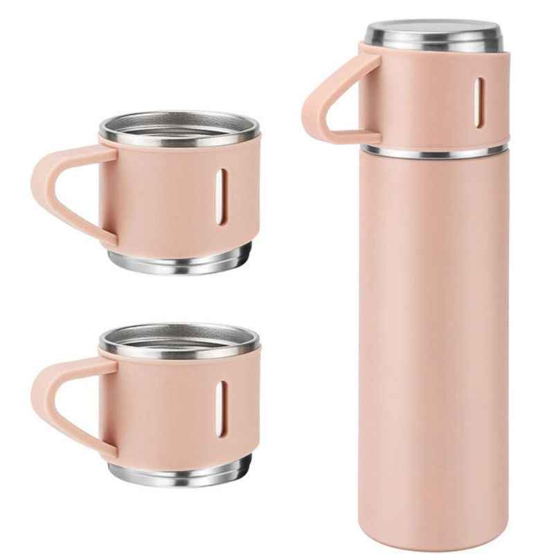 Garrafa Térmica em Inox Glacier Set + 2 Canecas de Brinde