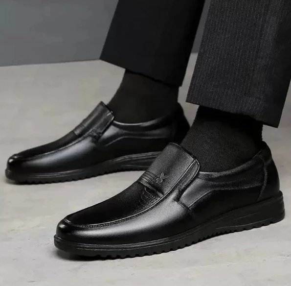 Sapato de Couro Masculino Estilo Clássico