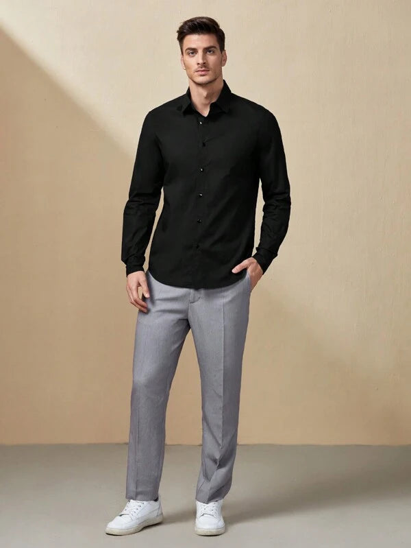 Camisa Social Masculina Sorrento - Tecido Slim em Elastano