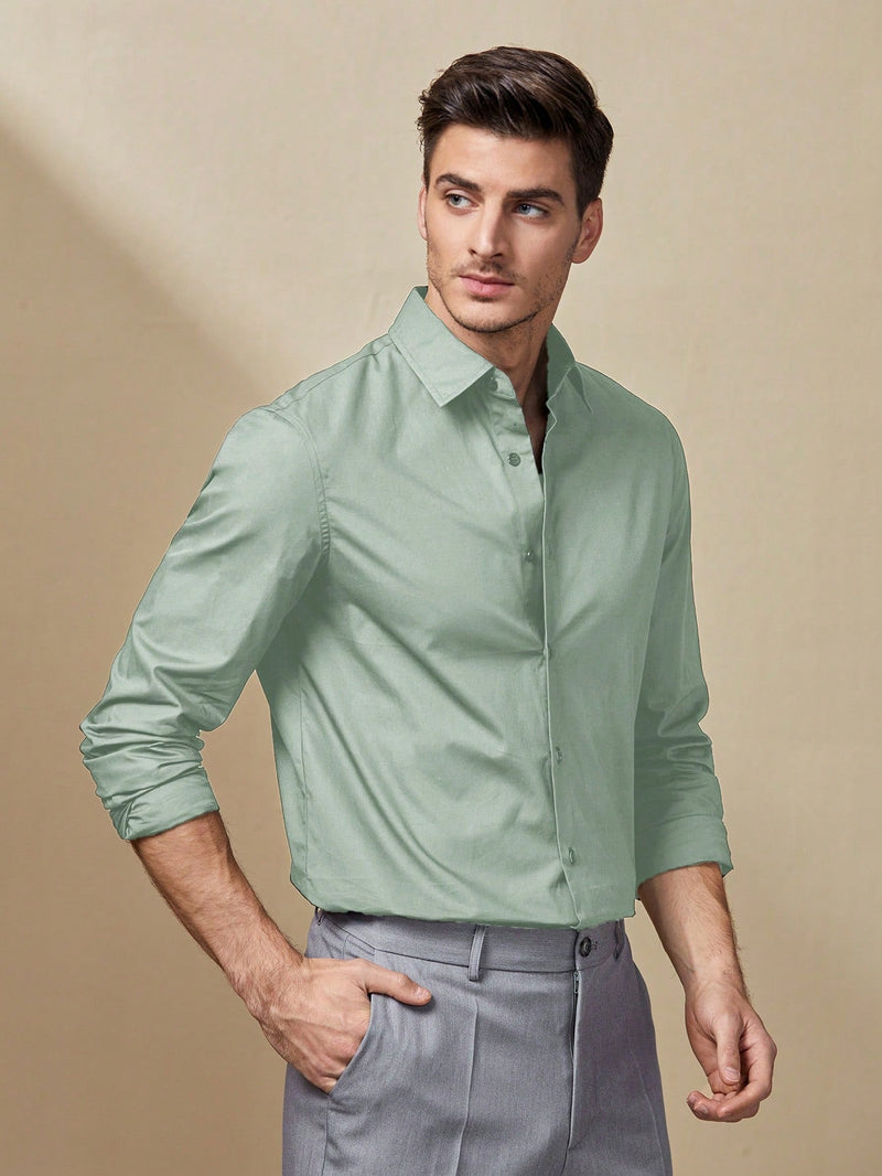 Camisa Social Masculina Sorrento - Tecido Slim em Elastano