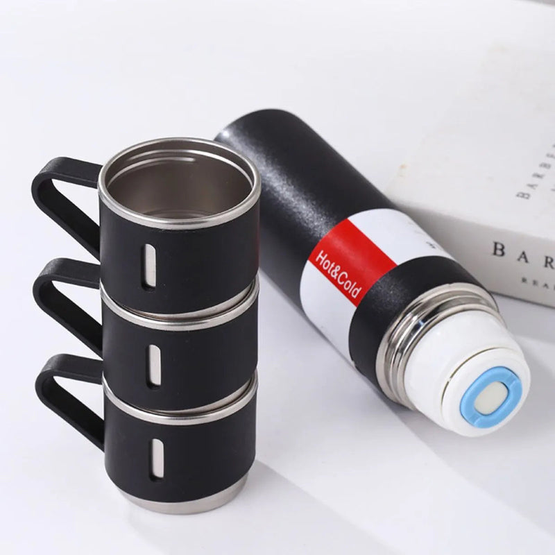 Garrafa Térmica em Inox Glacier Set + 2 Canecas de Brinde