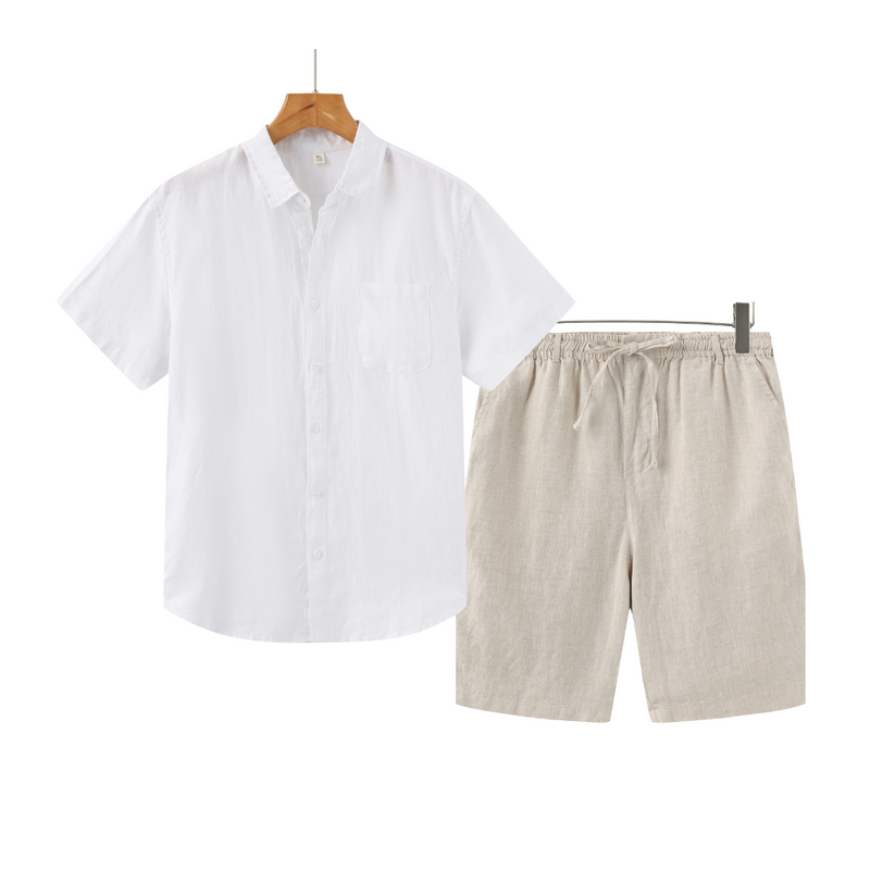 Conjunto de Linho Verazzio | Short e Camisa