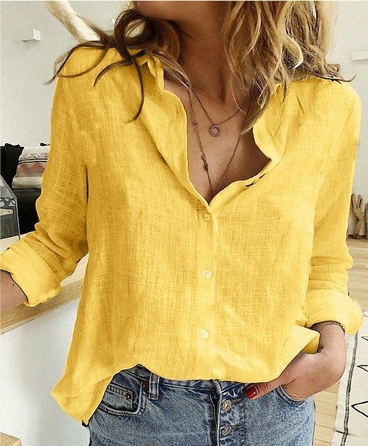 Camisa de Linho Feminina Olivia