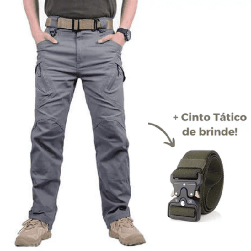 Calça Tática Militar Ultra Resistente e Impermeável + Cinto de Brinde