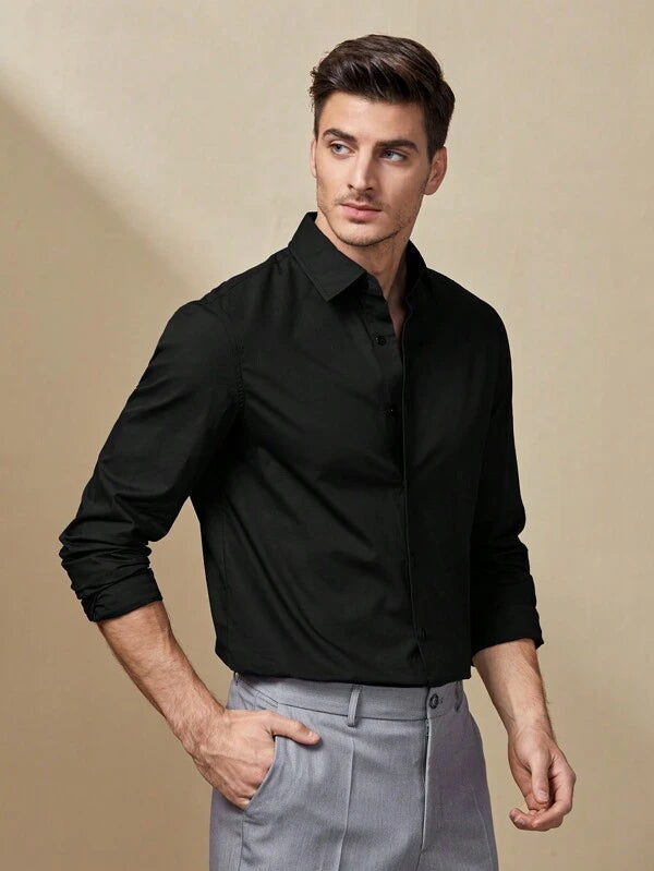 Camisa Social Masculina Sorrento - Tecido Slim em Elastano