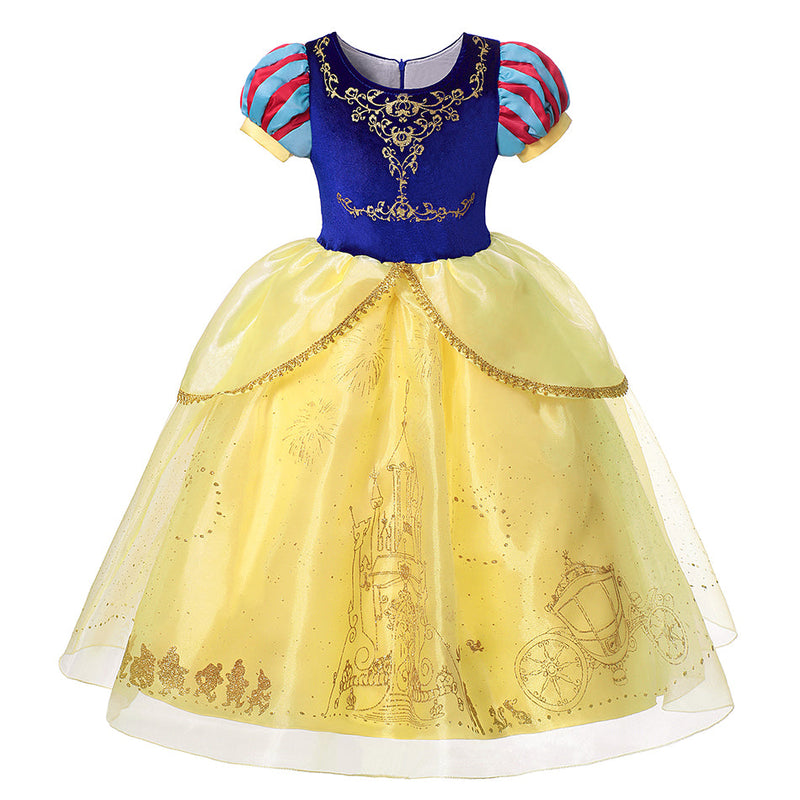 Fantasia Branca de Neve Infantil + Tiara e Peruca de Brinde