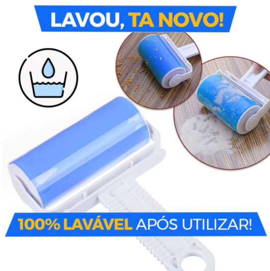 Rolo Removedor de Sujeira Lavável e Reutilizável - COMPRE 1 LEVE 2